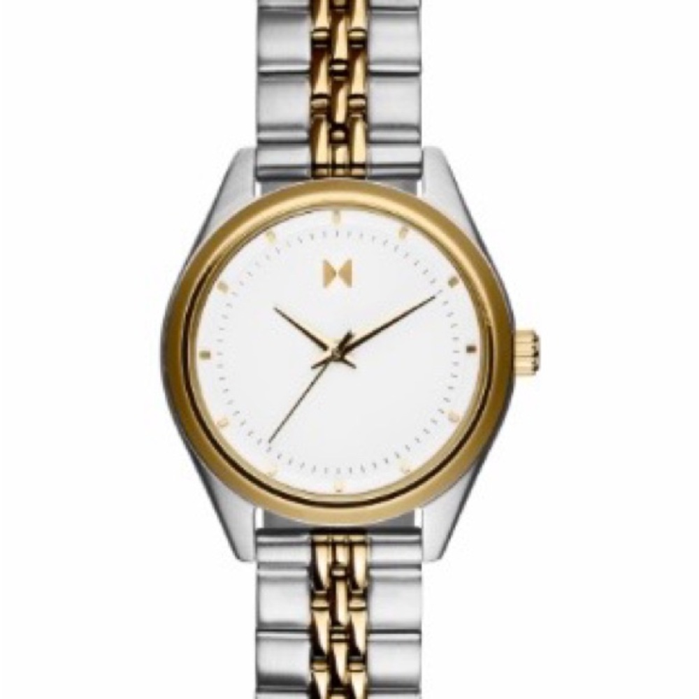 MVMT Rise Mini Bracelet Watch - Two tone, White Dial, 30mm NWT